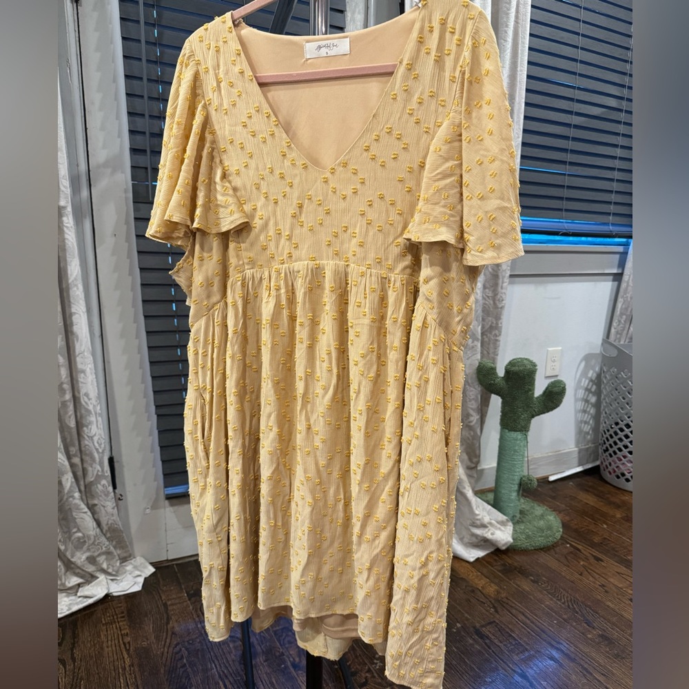 Arula/A Beautiful Soul yellow dress.   Size B